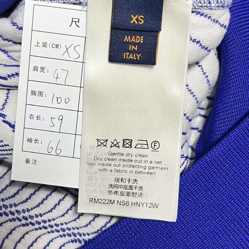 Louis Vuitton Louis Vuitton Blue Cotton Logo Men's Jacket 0089 Size US XS / EU 42 / 0 - 4 Thumbnail