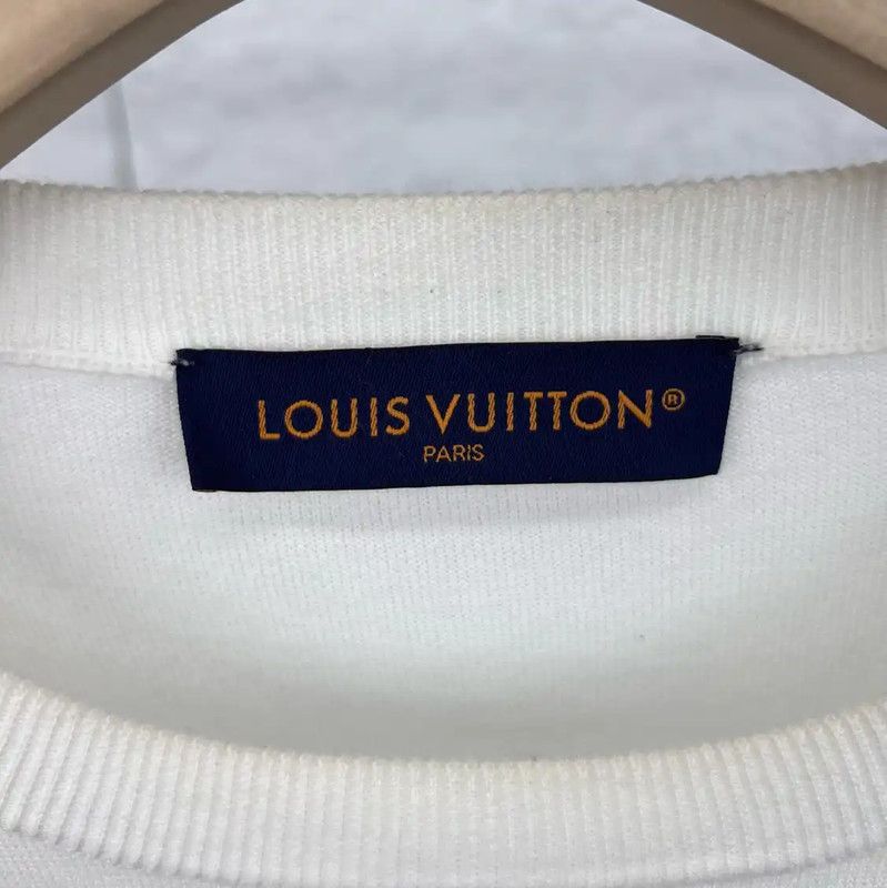 Louis Vuitton Louis Vuitton Men's White Cotton T-Shirt 0089 Size US L / EU 52-54 / 3 - 3 Thumbnail