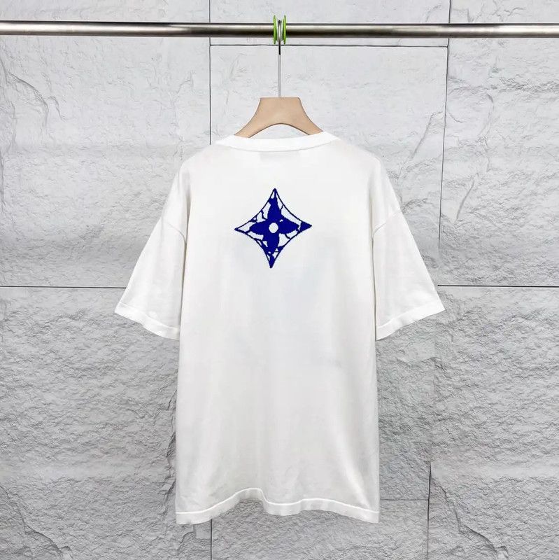 Louis Vuitton Louis Vuitton Men's White Cotton T-Shirt 0089 Size US L / EU 52-54 / 3 - 2 Thumbnail