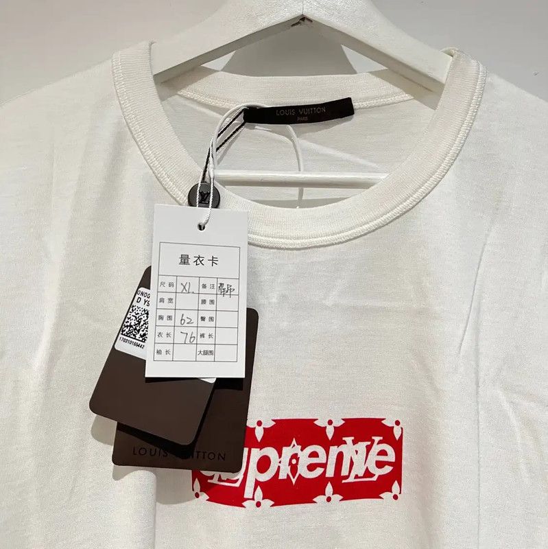 Louis Vuitton Louis Vuitton White Cotton Men's T-Shirt XL 0089 Size US XL / EU 56 / 4 - 3 Thumbnail