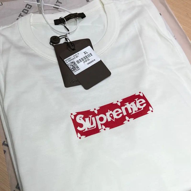 Louis Vuitton Louis Vuitton White Cotton Men's T-Shirt XL 0089 Size US XL / EU 56 / 4 - 6 Thumbnail
