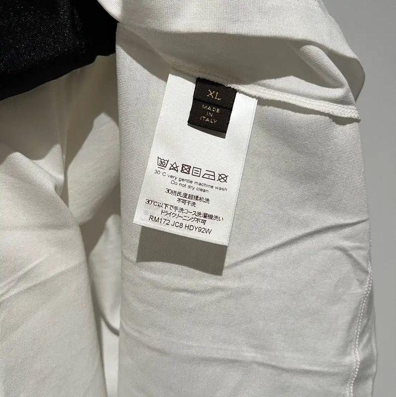 Louis Vuitton Louis Vuitton White Cotton Men's T-Shirt XL 0089 Size US XL / EU 56 / 4 - 5 Thumbnail