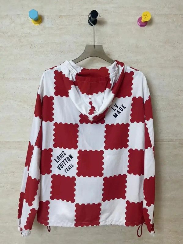 Louis Vuitton Louis Vuitton Red Checkerboard Men's Jacket 0089 Size US S / EU 44-46 / 1 - 2 Thumbnail
