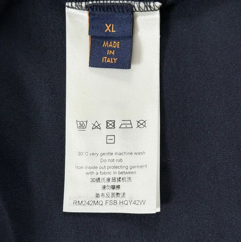 Louis Vuitton Louis Vuitton Blue Cotton Men's T-Shirt XL 0089 Size US XL / EU 56 / 4 - 3 Thumbnail