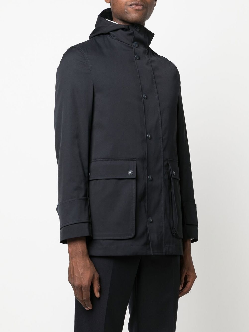 Thom Browne SIMPLIFIED SNAP FRONT RAIN PARKA IN NYLON TECH Size US S / EU 44-46 / 1 - 4 Thumbnail