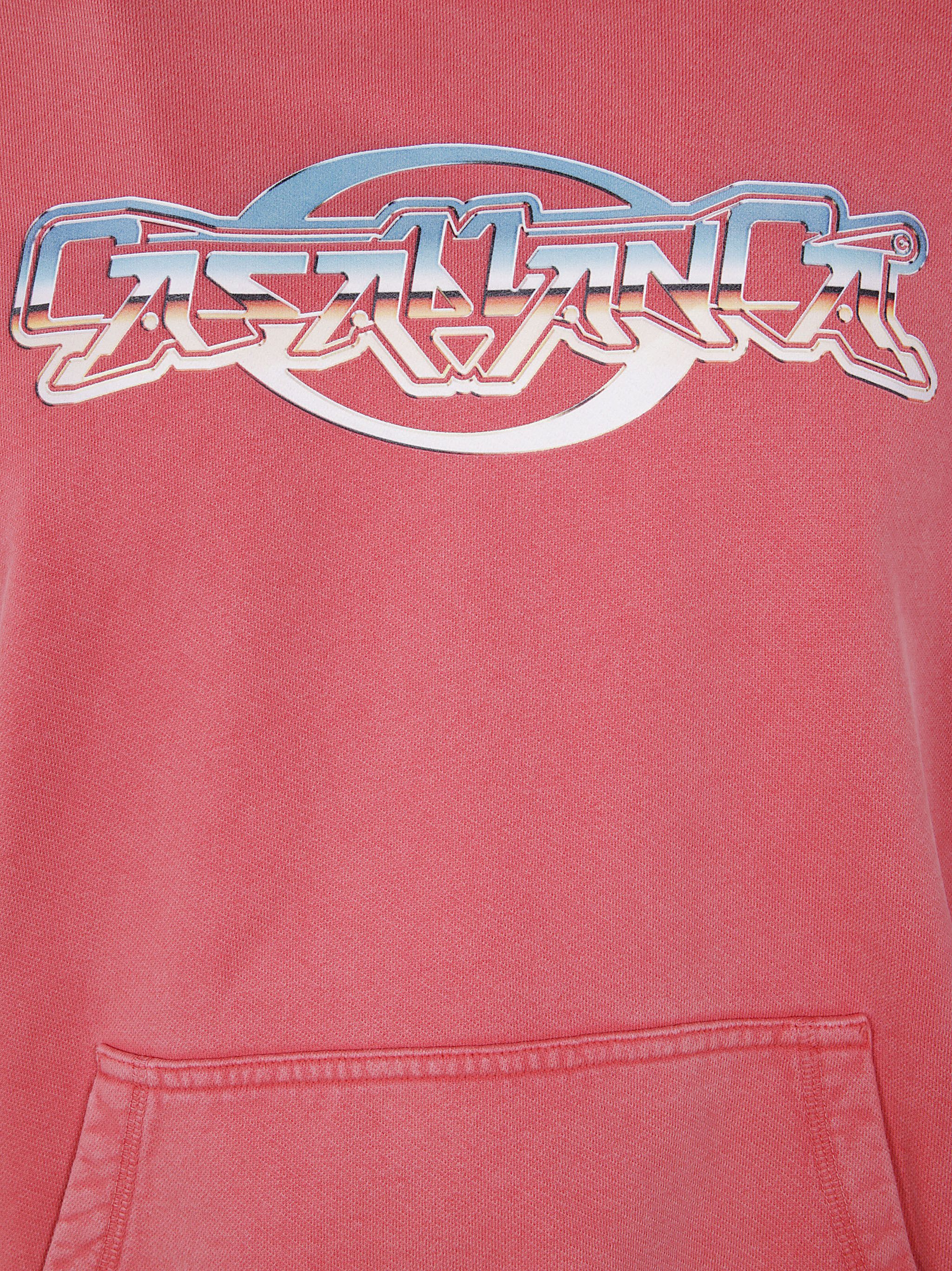Casablanca "CHROME TEXT" PRINTED HOODIE Size US L / EU 52-54 / 3 - 6 Thumbnail