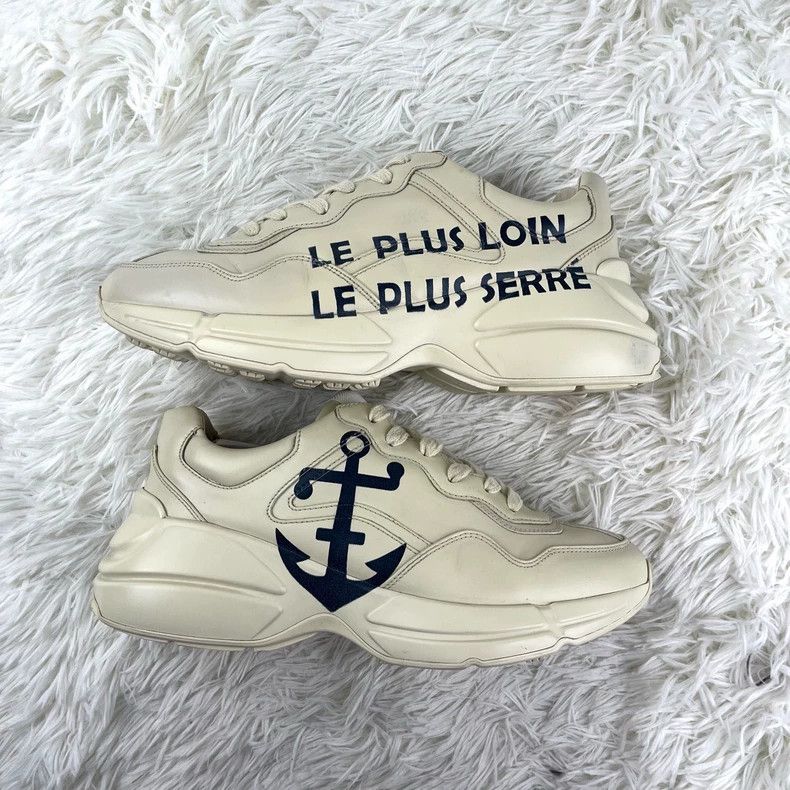Gucci Gucci Rhyton Anchor Dad Sneakers - dmc Size US 7.5 / EU 40-41 - 4 Thumbnail