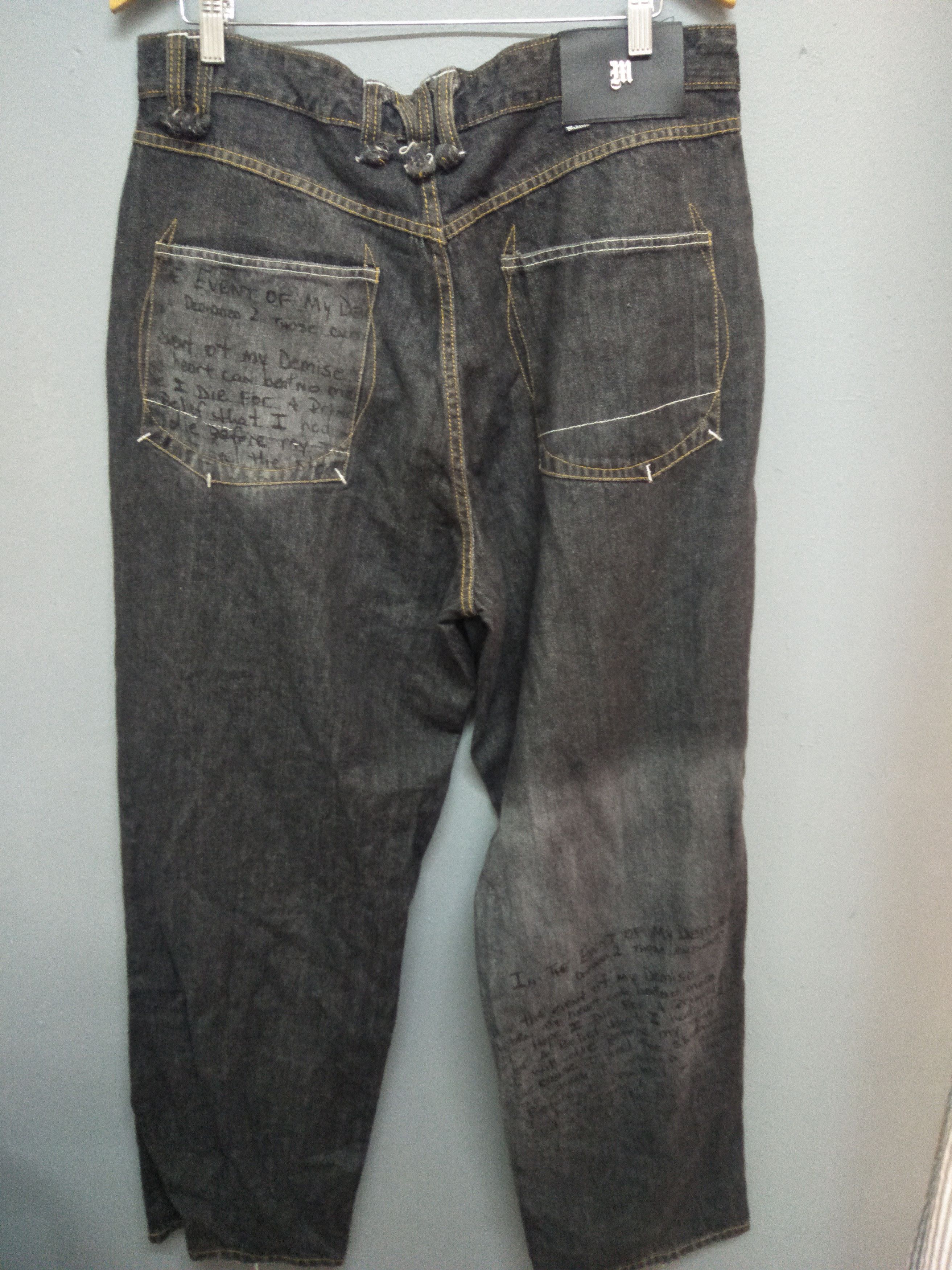 Makaveli Makaveli Branded Tupac Shakur Hip Hop Denim Jeans