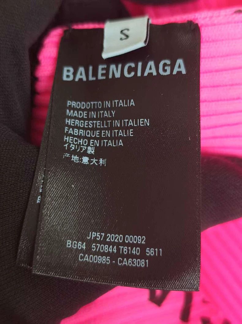 Balenciaga Balenciaga Pink Logo Sweater - dmc Size US M / EU 48-50 / 2 - 5 Thumbnail