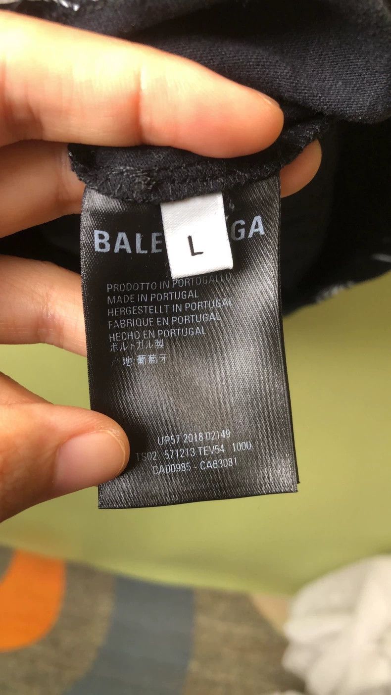 Balenciaga Balenciaga Black Logo Print Short Sleeve Tee - dmc Size US L / EU 52-54 / 3 - 4 Thumbnail