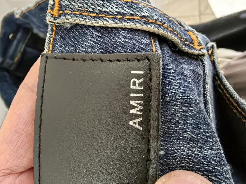 Amiri Amiri MX1 Distressed Patch Jeans - dmc Size US 27 - 3 Thumbnail