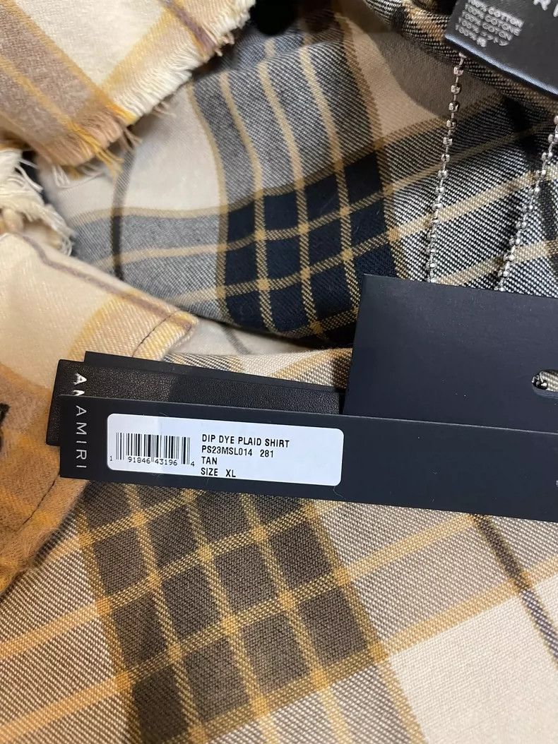 Amiri Amiri 23 Gradient Plaid Flannel Shirt - dmc Size US XL / EU 56 / 4 - 7 Thumbnail
