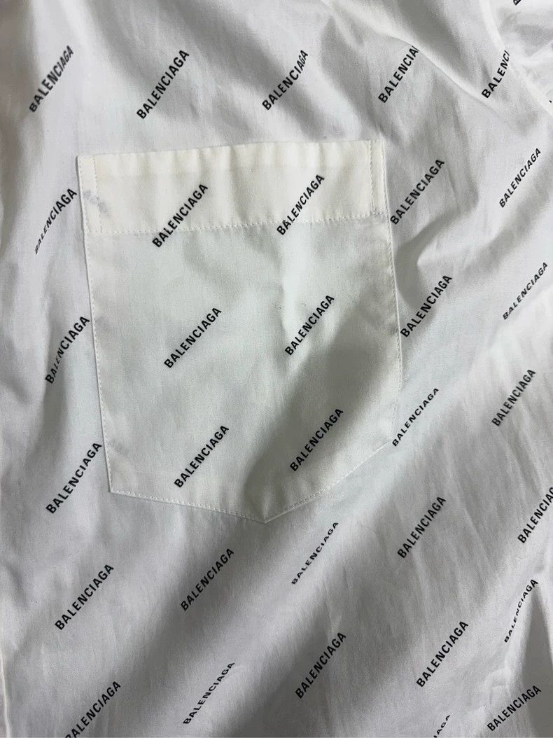 Balenciaga Balenciaga All-over Print Short Sleeve Shirt - dmc Size US L / EU 52-54 / 3 - 4 Thumbnail