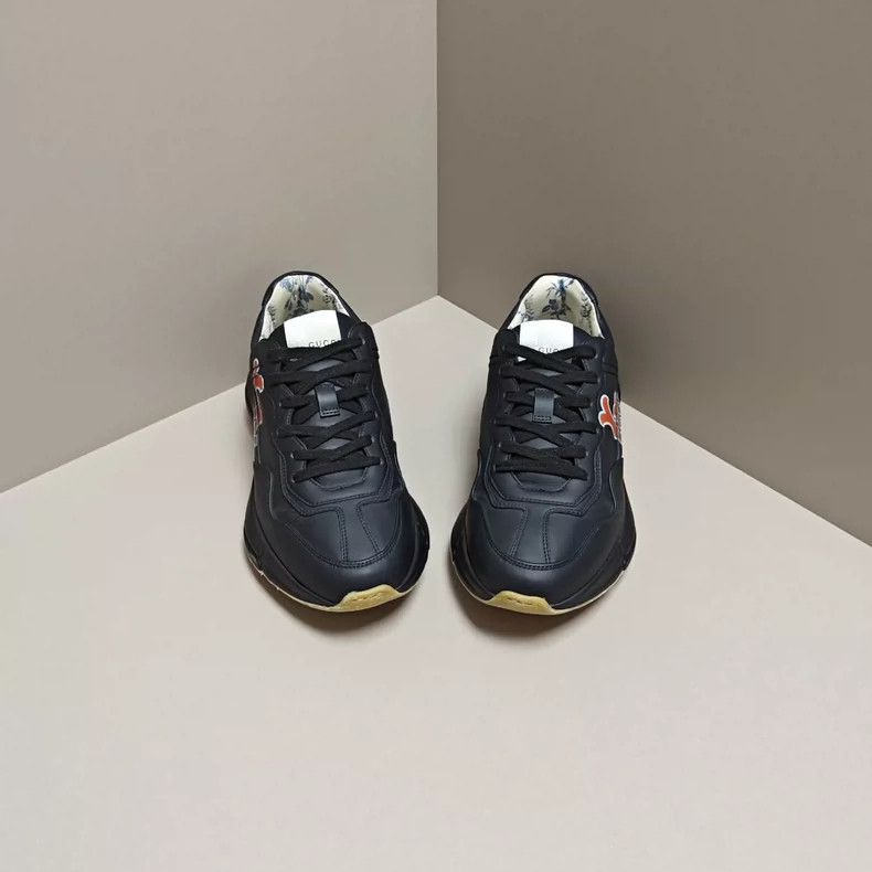 Gucci Gucci Rhyton Black Dad Sneakers - dmc Size US 5 / EU 37 - 2 Thumbnail