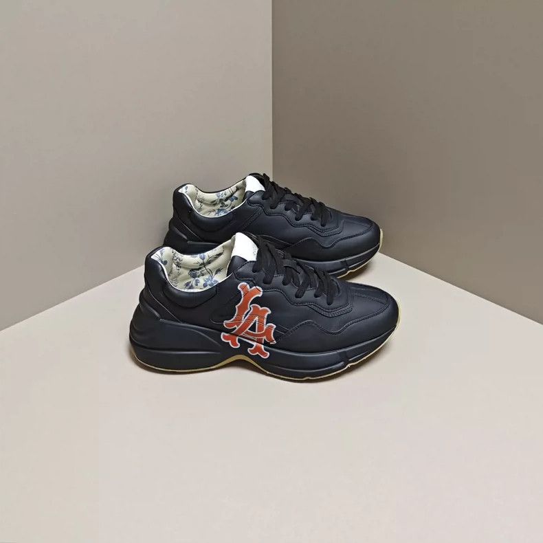 Gucci Gucci Rhyton Black Dad Sneakers - dmc Size US 5 / EU 37 - 4 Thumbnail