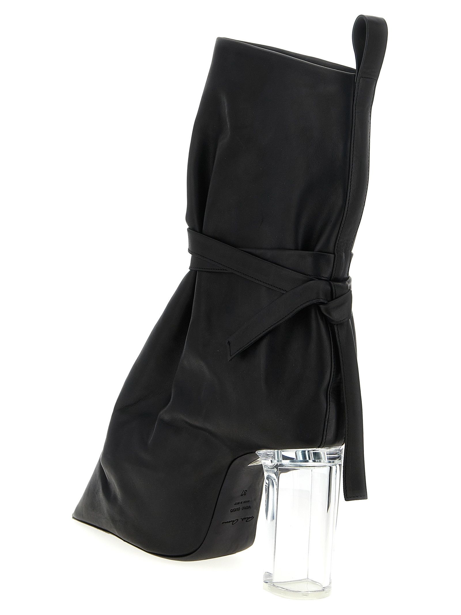 Rick Owens 'Tied Taco Kiss' Ankle Boots Size US 8 / IT 38 - 3 Thumbnail
