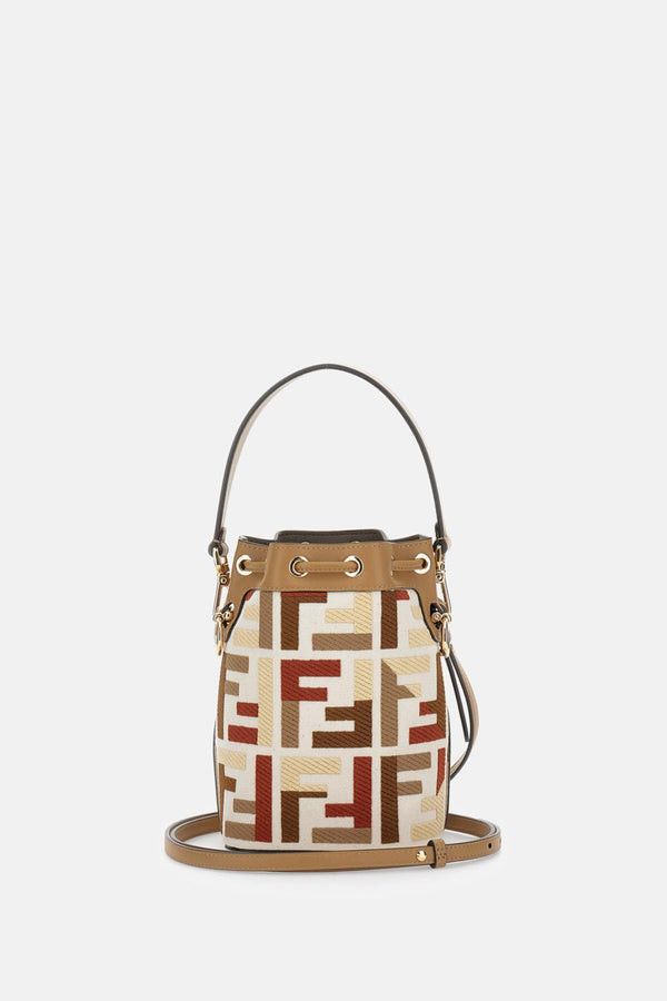 Fendi MINI MON TRESOR CANVAS WITH EMBROIDERY Size ONE SIZE - 3 Thumbnail