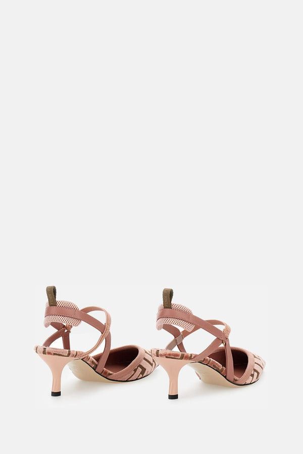 Fendi FF velvet slingback Size US 8 / IT 38 - 3 Thumbnail