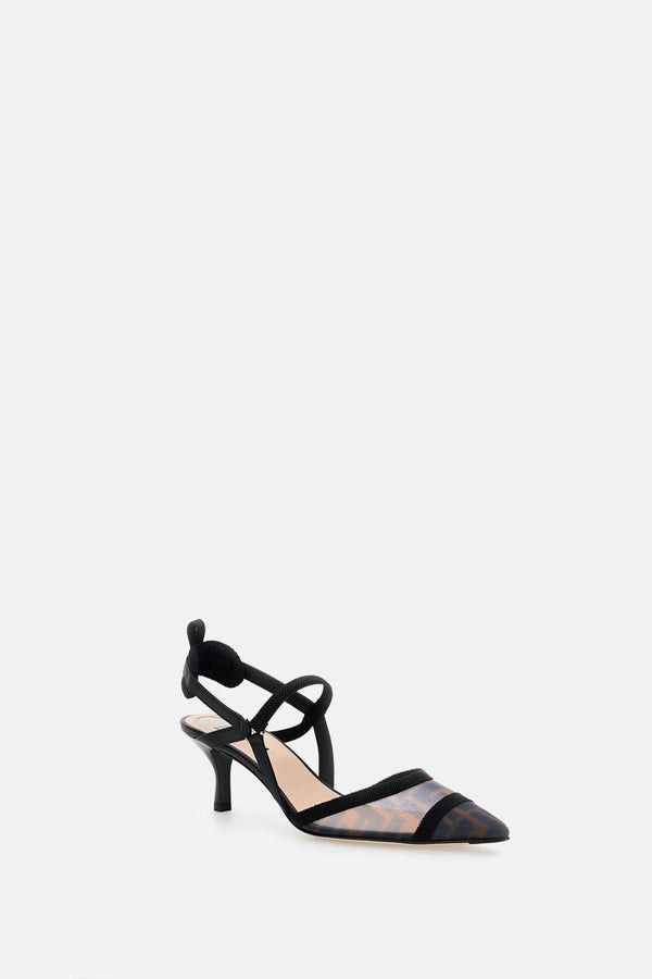 Fendi FF velvet slingback Size US 6 / IT 36 - 4 Thumbnail