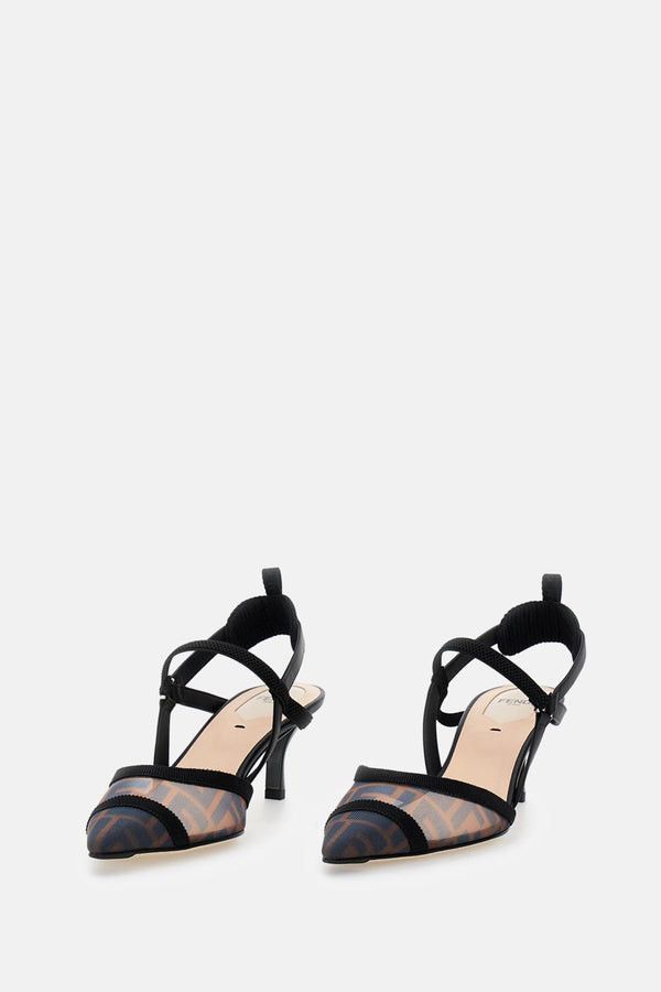 Fendi FF velvet slingback Size US 6 / IT 36 - 2 Thumbnail