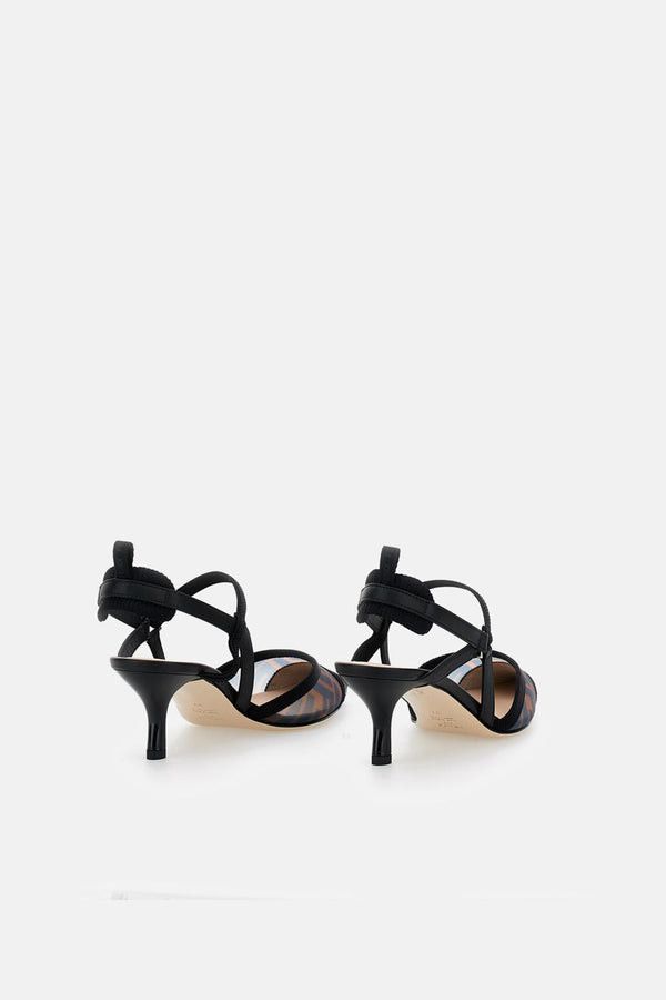 Fendi FF velvet slingback Size US 7 / IT 37 - 3 Thumbnail