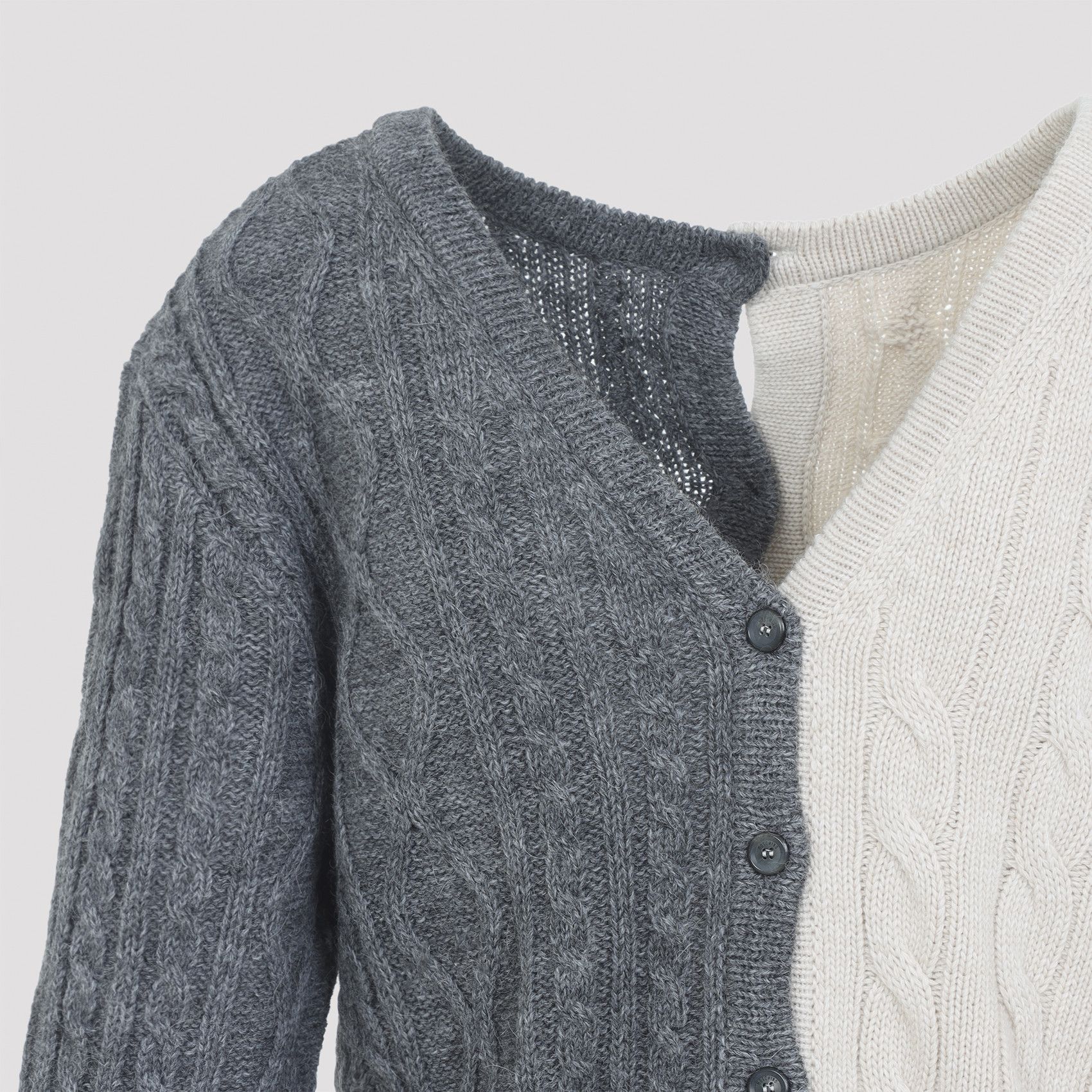 Moschino Moschino Bicolor Cardigan Size M / US 6-8 / IT 42-44 - 4 Thumbnail