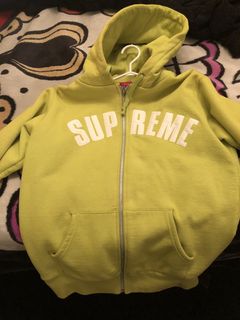 Supreme Arc Logo Thermal Zip Up Sweatshirt | Grailed