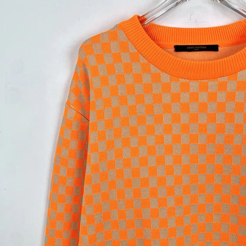 Louis Vuitton Louis Vuitton Men's Orange Cotton Sweatshirt 0089 Size US L / EU 52-54 / 3 - 3 Thumbnail
