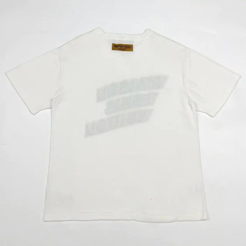 Louis Vuitton Louis Vuitton White Cotton Short Sleeve T-Shirt 0089 Size US M / EU 48-50 / 2 - 2 Thumbnail