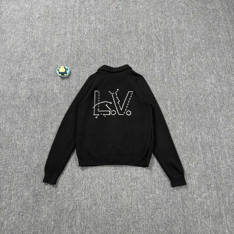 Louis Vuitton Louis Vuitton Black Cotton Men's Cardigan 0089 Size US M / EU 48-50 / 2 - 2 Thumbnail