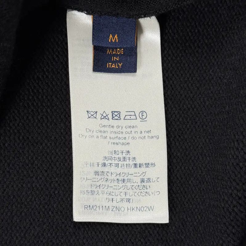 Louis Vuitton Louis Vuitton Black Cotton Men's Cardigan 0089 Size US M / EU 48-50 / 2 - 5 Thumbnail