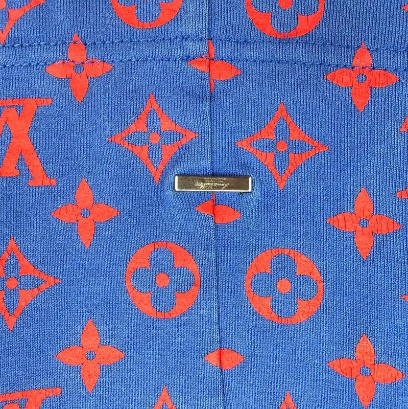 Louis Vuitton Louis Vuitton Blue Printed Cotton T-Shirt 0089 Size US XXL / EU 58 / 5 - 5 Thumbnail