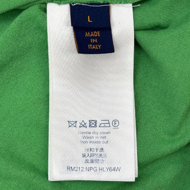 Louis Vuitton Louis Vuitton Green Cotton Short Sleeve T-Shirt 0089 Size US L / EU 52-54 / 3 - 8 Thumbnail