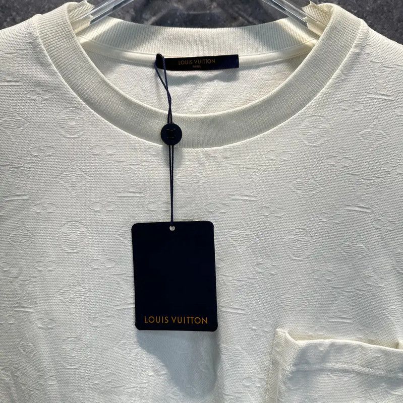 Louis Vuitton Louis Vuitton White XXL Men's T-Shirt 0089 Size US XXL / EU 58 / 5 - 4 Thumbnail