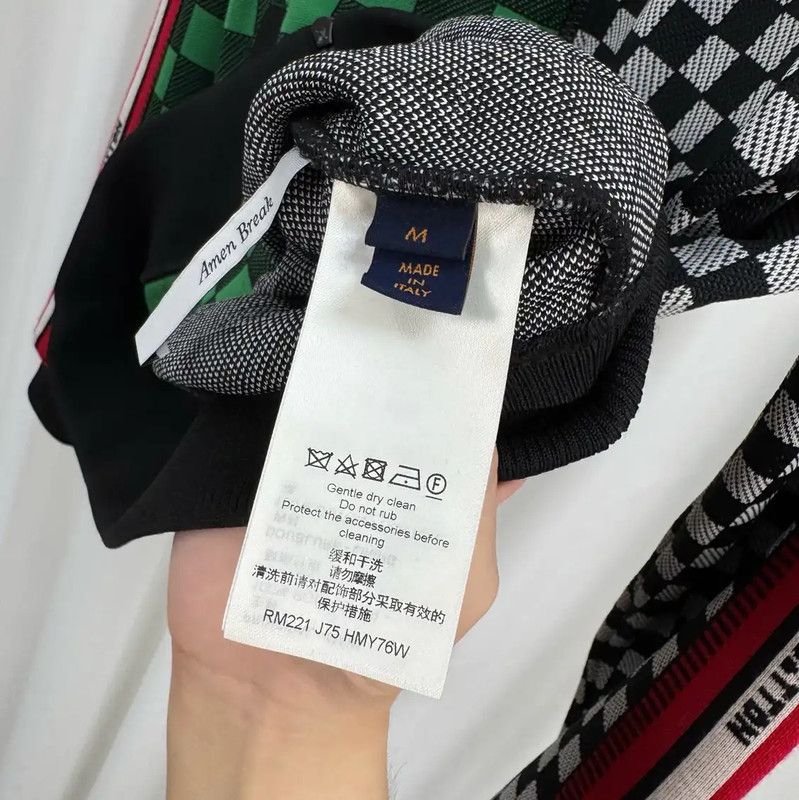 Louis Vuitton Louis Vuitton Checkerboard Knit Long Sleeve Jacket 0089 Size US M / EU 48-50 / 2 - 6 Thumbnail
