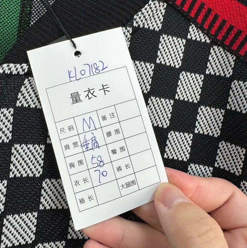 Louis Vuitton Louis Vuitton Checkerboard Knit Long Sleeve Jacket 0089 Size US M / EU 48-50 / 2 - 7 Thumbnail
