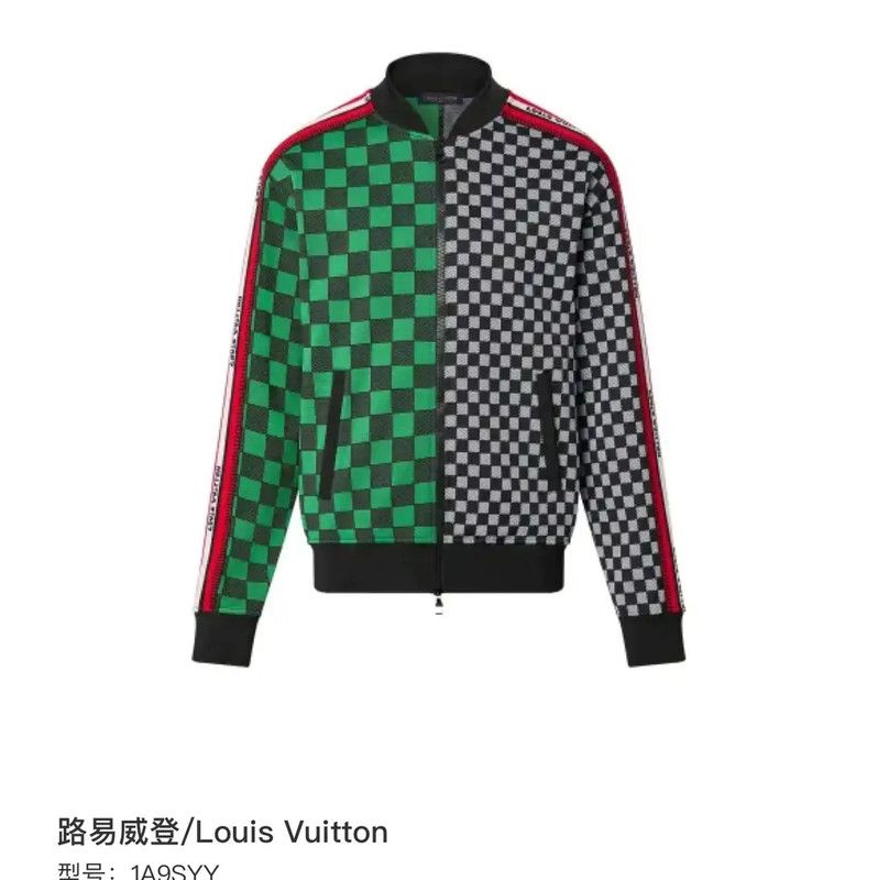 Louis Vuitton Louis Vuitton Checkerboard Knit Long Sleeve Jacket 0089 Size US M / EU 48-50 / 2 - 8 Thumbnail