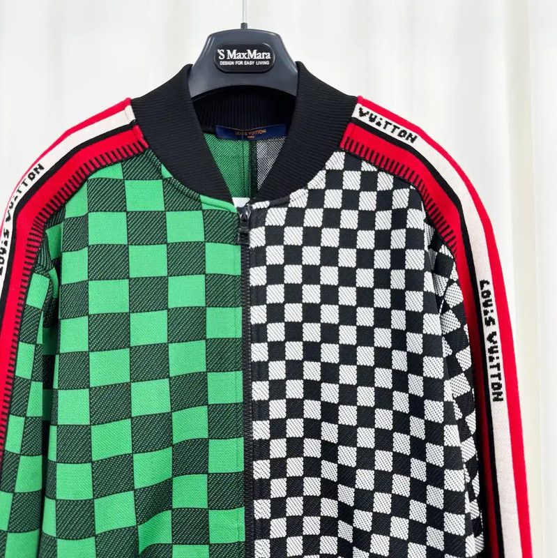 Louis Vuitton Louis Vuitton Checkerboard Knit Long Sleeve Jacket 0089 Size US M / EU 48-50 / 2 - 3 Thumbnail