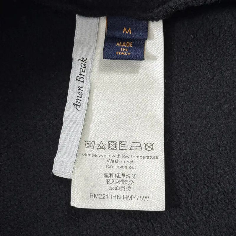 Louis Vuitton Louis Vuitton Black Cotton Hoodie for Men 0089 Size US M / EU 48-50 / 2 - 4 Thumbnail