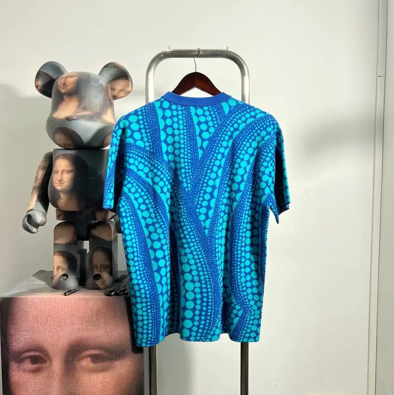 Louis Vuitton Louis Vuitton Men's Blue Cotton T-shirt 0089 Size US S / EU 44-46 / 1 - 2 Thumbnail