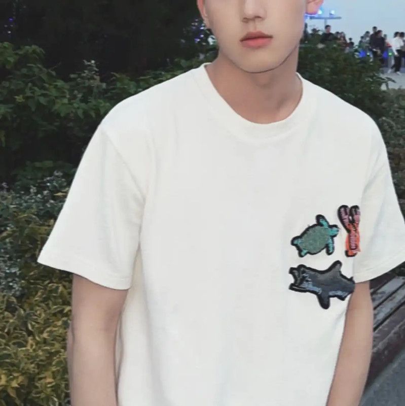 Louis Vuitton Louis Vuitton White Cotton XXL Men's T-Shirt 0089 Size US XXL / EU 58 / 5 - 8 Thumbnail