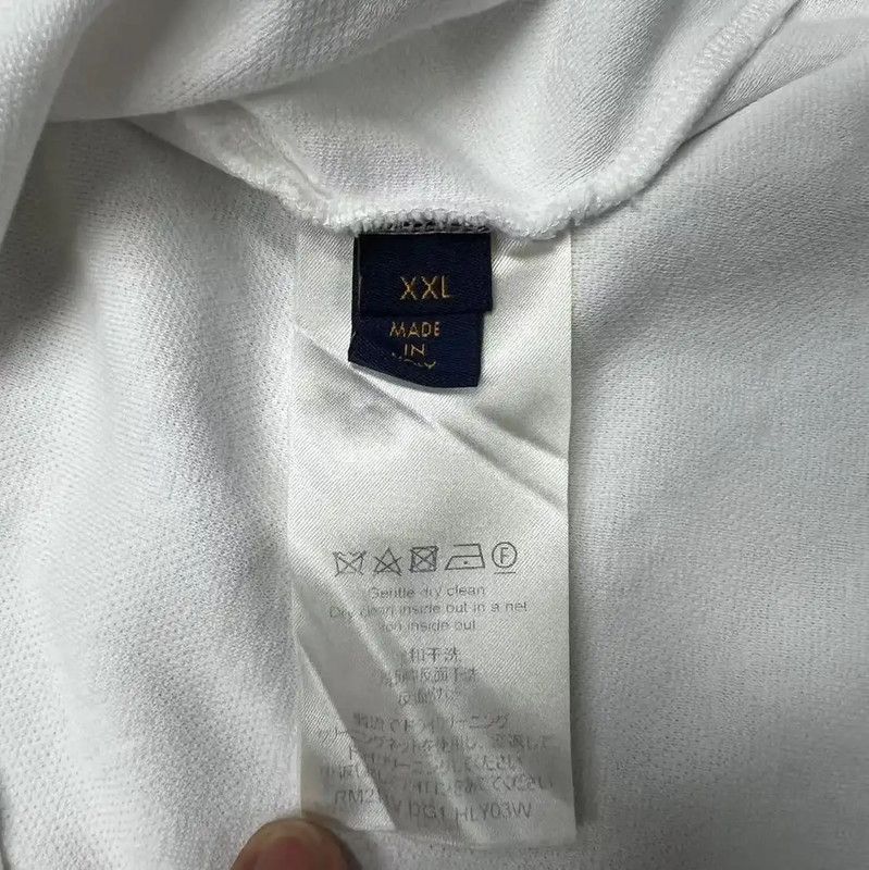 Louis Vuitton Louis Vuitton White Cotton XXL Men's T-Shirt 0089 Size US XXL / EU 58 / 5 - 6 Thumbnail