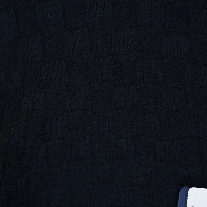 Louis Vuitton Louis Vuitton Black Knit Sweater with Embroidery 0089 Size US M / EU 48-50 / 2 - 4 Thumbnail