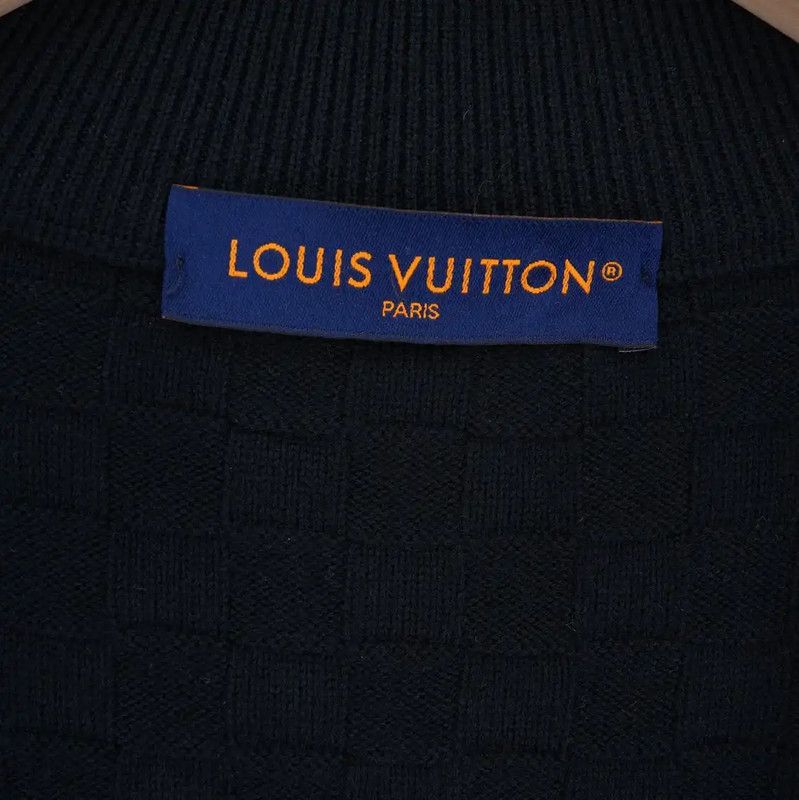 Louis Vuitton Louis Vuitton Black Knit Sweater with Embroidery 0089 Size US M / EU 48-50 / 2 - 3 Thumbnail