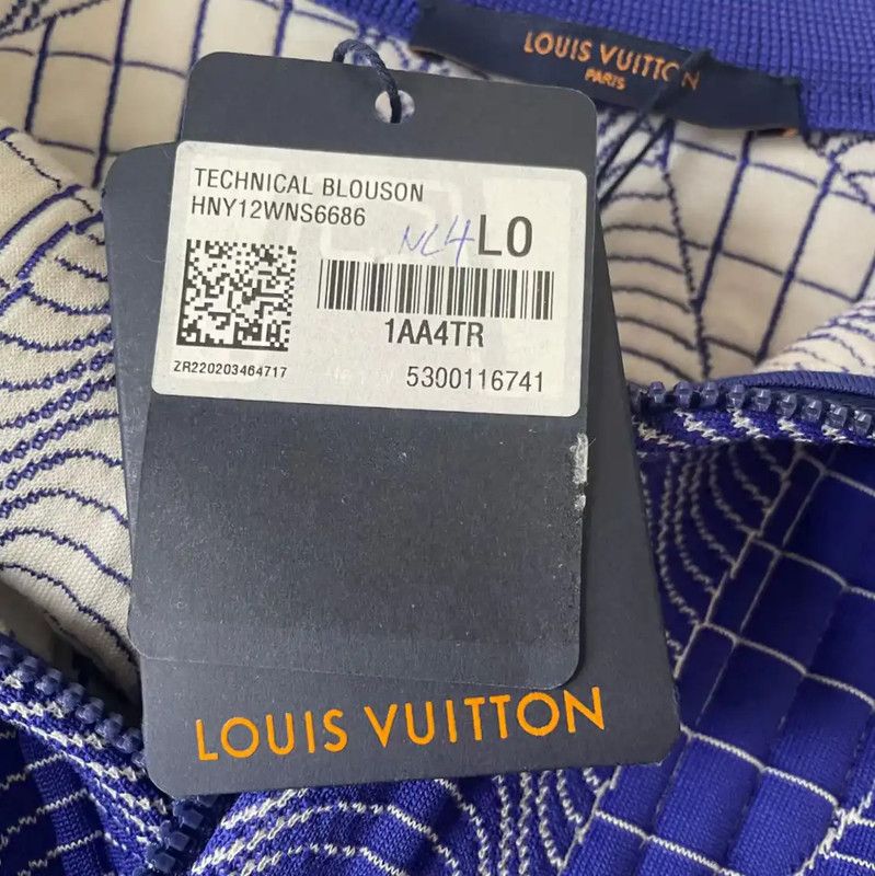 Louis Vuitton Louis Vuitton Men's Blue Cotton Jacket 0089 Size US L / EU 52-54 / 3 - 5 Thumbnail