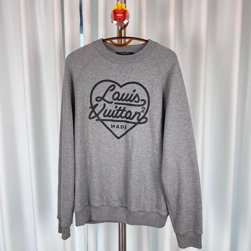 Louis Vuitton Louis Vuitton Gray Cotton Sweatshirt for Men 0089 Size US M / EU 48-50 / 2 - 2 Thumbnail