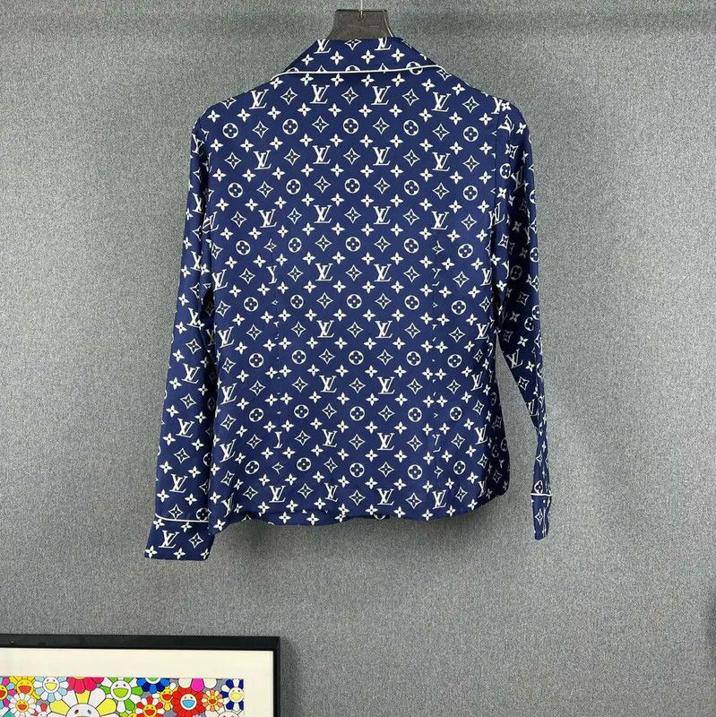 Louis Vuitton Louis Vuitton Blue Men's Shirt 0089 Size US S / EU 44-46 / 1 - 2 Thumbnail