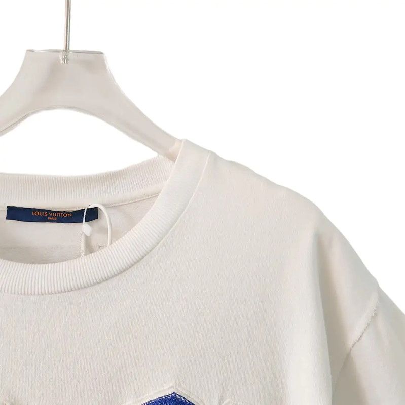 Louis Vuitton Louis Vuitton White Cotton Men's T-Shirt 0089 Size US L / EU 52-54 / 3 - 4 Thumbnail