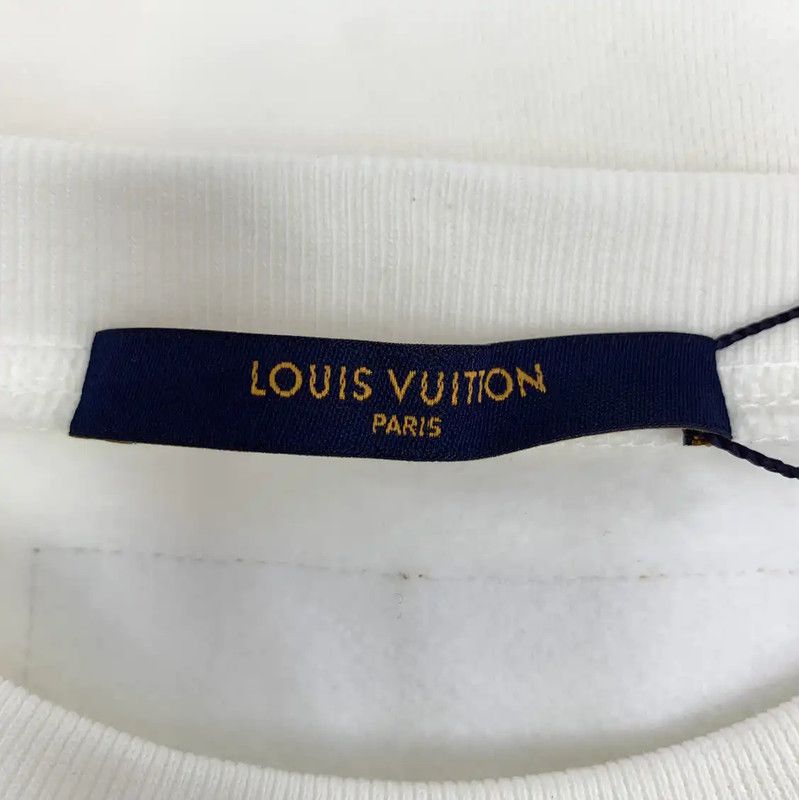 Louis Vuitton Louis Vuitton White Cotton Men's Sweatshirt S Size 0089 Size US S / EU 44-46 / 1 - 5 Thumbnail