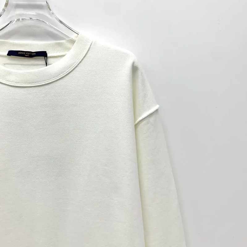 Louis Vuitton Louis Vuitton White Cotton Men's Sweatshirt S Size 0089 Size US S / EU 44-46 / 1 - 3 Thumbnail